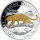 Somalia Leopard 2026 1 oz Silber - Teilvergoldet