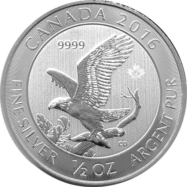 Kanada Weißkopfseeadler 2016 1/2 oz Silber