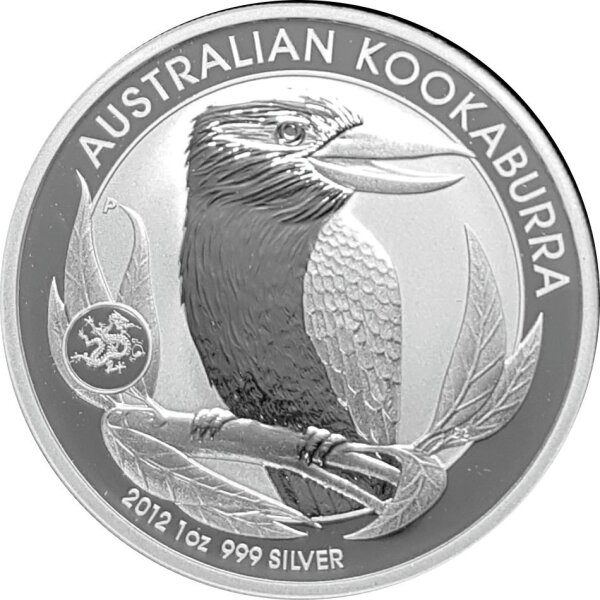 Australien Kookaburra 2012 1 oz Silber - Privy Mark Drache