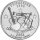 USA 1/4 Dollar 2002 Tennessee - Kupfer-Nickel