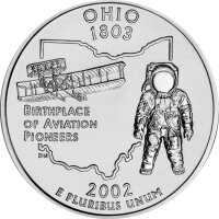 USA 1/4 Dollar 2002 Ohio - Kupfer-Nickel