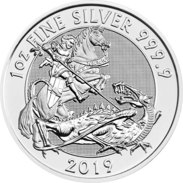 UK Valiant - St. Georg Drachentöter 2019 1 oz Silber