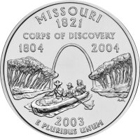 USA 1/4 Dollar 2003 Missouri - Kupfer-Nickel