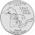 USA 1/4 Dollar 2004 Michigan - Kupfer-Nickel