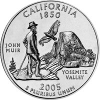 USA 1/4 Dollar 2005 California - Kupfer-Nickel