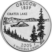 USA 1/4 Dollar 2005 Oregon - Kupfer-Nickel