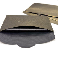 Geschenkumschlag Schwarz-Gold 108 × 71 mm II für Goldbarren bis 31,1 g II Typ 1