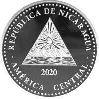 Nicaragua 10 Cordobas 2020 - Meeresschildkröte - 1 oz Silber PP F15