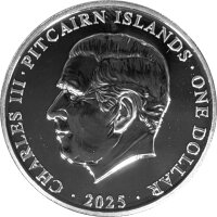 Pitcairn Islands Lunar 2025 Jahr der Schlange 1 oz Silber