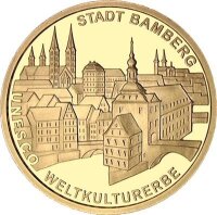 Deutschland 100 € 2004 - D - Bamberg 1/2 oz Gold incl. Etui & CoA