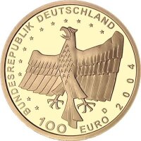 Deutschland 100 € 2004 - J - Bamberg 1/2 oz Gold incl. Etui & CoA