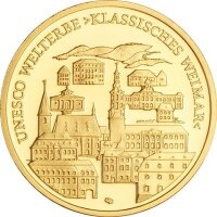 Deutschland 100 € 2006 - F - Weimar 1/2 oz Gold incl. Etui & CoA