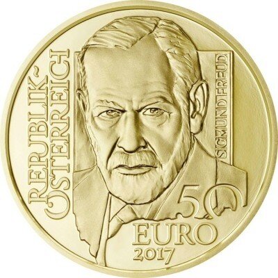 Österreich 50 Euro 2017 Sigmund Freud Gold