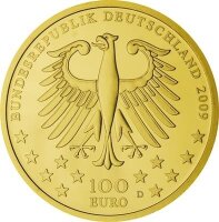 Deutschland 100 € 2009 - J - Trier 1/2 oz Gold incl. Etui & CoA