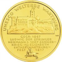 Deutschland 100 € 2011 - F - Wartburg 1/2 oz Gold incl. Etui & CoA