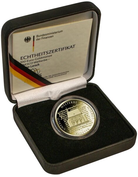 Deutschland 100 € 2014 - F - Kloster Lorsch 1/2 oz Gold incl. Etui & CoA