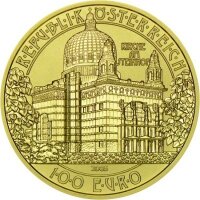 Österreich 100 Euro 2005 Kirche Am Steinhof Gold