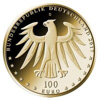 Deutschland 100 € 2017 G - Luthergedenkstätten 1/2 oz Gold incl. Etui & CoA