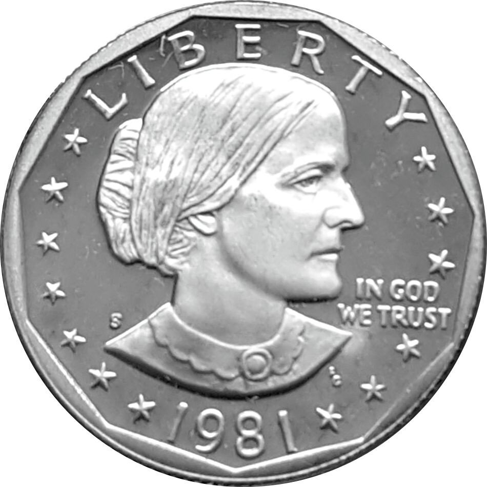 USA 1 Dollar 1981 -S- 60 Jahre Frauenwahlrecht