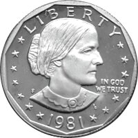 USA 1 Dollar 1981 -D- 60 Jahre Frauenwahlrecht