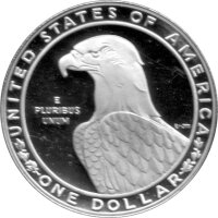 USA 1 Dollar 1983 -S- XXIII. Olympische Sommerspiele 1984 in Los Angeles "Diskuswerfer" - Silber PP