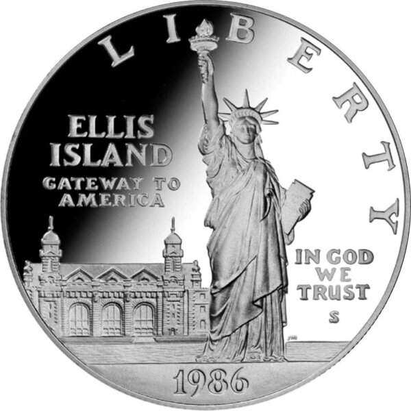 USA 1 Dollar 1986 -S- 100 Jahre Freiheitsstatue - Silber PP
