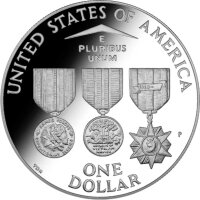 USA 1 Dollar 1994 -P- Gedenkstätte für die Gefallenen - Silber PP