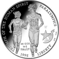 USA 1 Dollar 1995 -P- Olympische Sommerspiele Blinde...