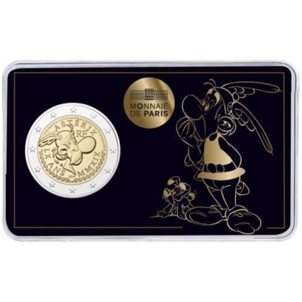 Frankreich 2 Euro 2019 Asterix - Blisterkarte Motiv Idefix