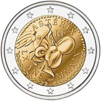 Frankreich 2 Euro 2019 Asterix - Blisterkarte Motiv Idefix