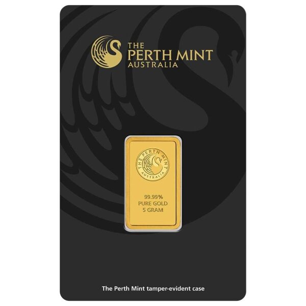 5 Gramm Goldbarren Perth Mint