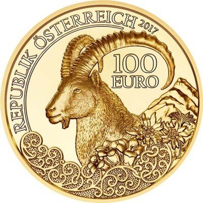 Österreich 100 Euro 2017 Der Steinbock Gold