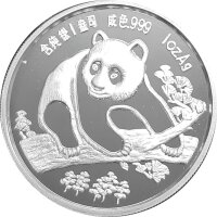 China Panda 1994 1 Unze Silber - Polierte Platte Coin...