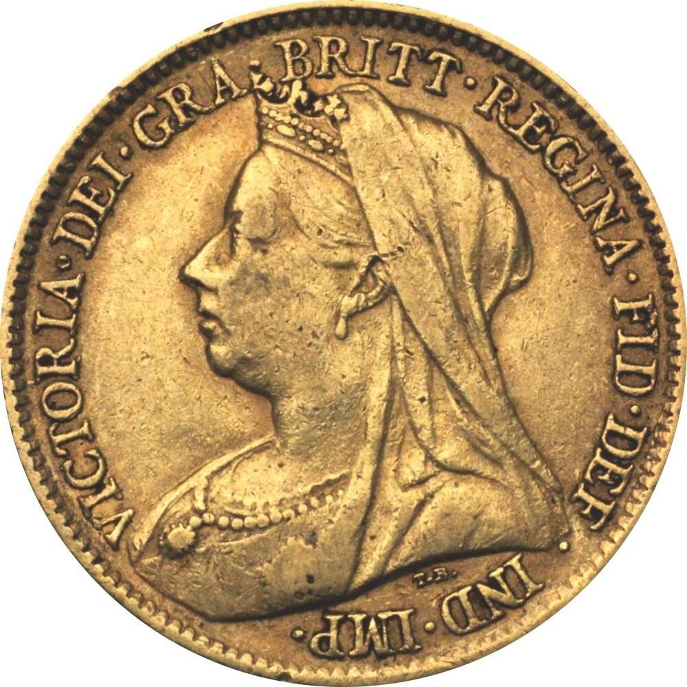 UK 1 Pfund Sovereign div. Gold Victoria - Schleier