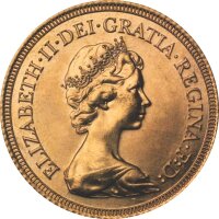 UK 1 Pfund Sovereign div. Gold Elisabeth II - Diadem