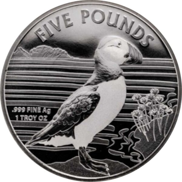 Alderney Puffin Papageientaucher 2019 1 oz Silber