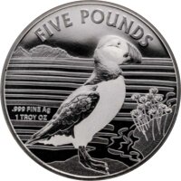 Alderney Puffin Papageientaucher 2019 1 oz Silber