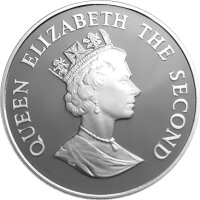 Falkland Inseln 50 Pence 1987 Königspinguine - Silber PP