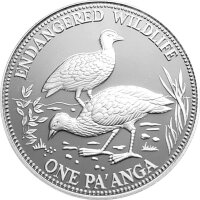 Tonga 1 Paanga 1991 - Dschungelhuhn - Silber PP