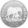 Tansania 100 Shilingi 1986 Afrikanische Elefanten - Silber PP