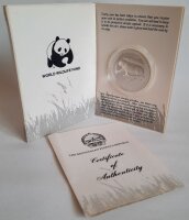 Mongolei 25 Tögrög 1987 - Schneeleopard - Silber PP