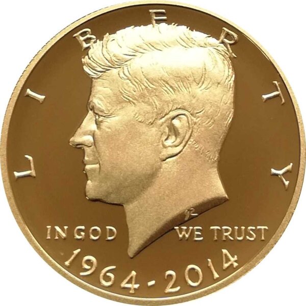 USA 1/2 Dollar - J. F. Kennedy 2014 - 3/4 oz Gold