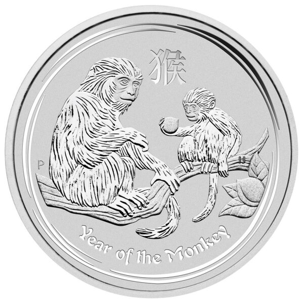 Australien Lunar II 2016 Jahr des Affen 2 oz Silber
