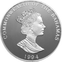 Bahamas 5 Dollars 1994 - Aribische Pfeifgänse - Silber PP