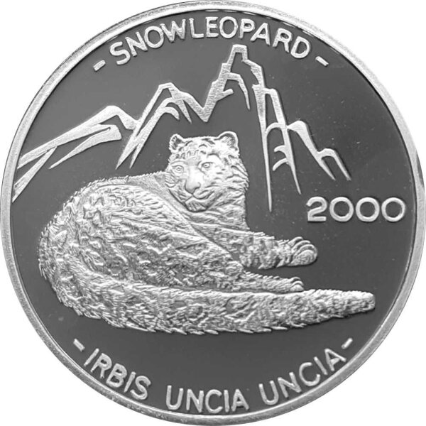 Afghanistan 500 Afghanis 2000 Schneeleopard - Silber PP