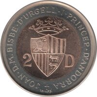 Andorra 2 Diners 1984 - Pyrenäenmgämse - Kupfer-Nickel
