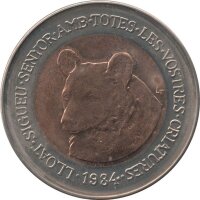 Andorra 2 Diners 1984 - Kantabrischer Braunbär -...