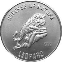 Afghanistan 500 Afghanis 1986 Schneeleopard - Silber