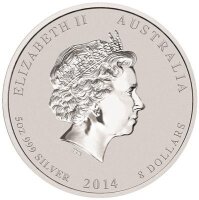 Australien Lunar II 2014 Jahr des Pferdes 5 oz Silber