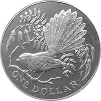 Neuseeland 1 Dollar 1980 - Einheimische Vogelwelt...